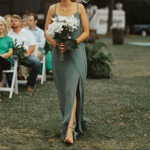 Birdy Grey bridesmaid dress with pockets. Devin dress